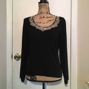 Anne Klein Stylish Black Sweater